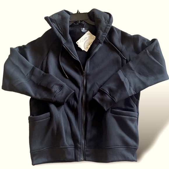 Hooded Jacket, Front Large Square Front Pockets Size XL Unisex Got…Black… - Picture 5 of 8